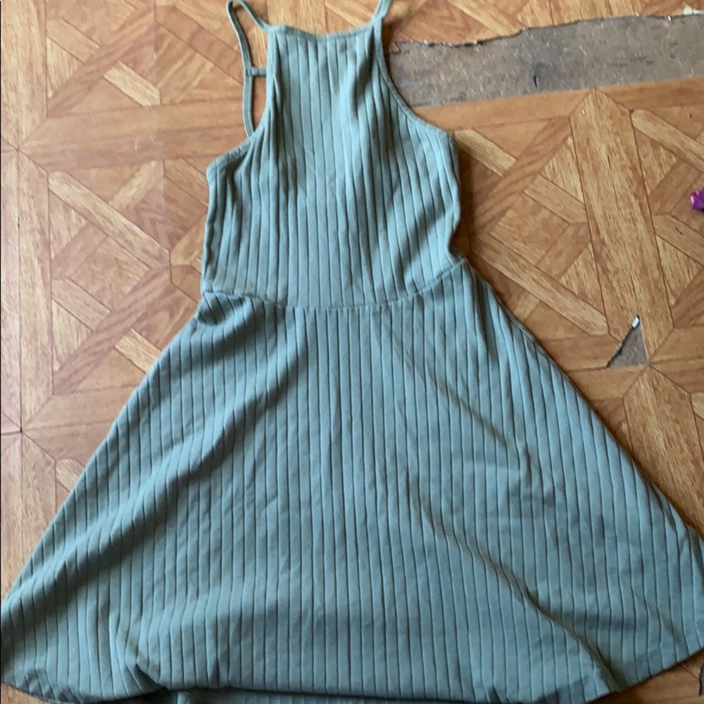 Olive green dress